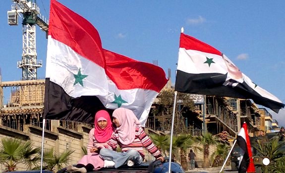 مظاهرة في بيروت تأييدا لسورية 