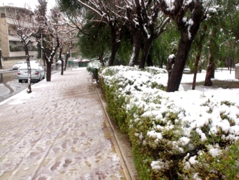 الثلوج في سورية