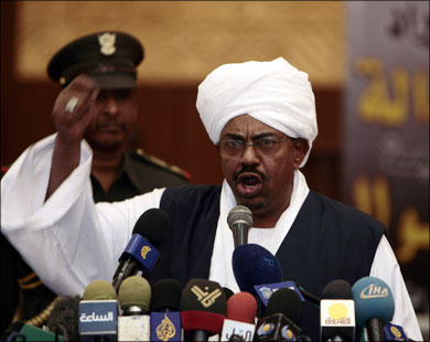 البشير: التظاهرات كانت تهدف الى الاطاحة بالنظام السوداني 
