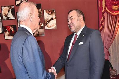 الملك المغربي استقبل بايدن وتباحثا في العلاقات الثنائية