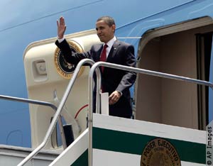 أوباما يصل الى بنما للمشاركة في قمة الاميركيتين