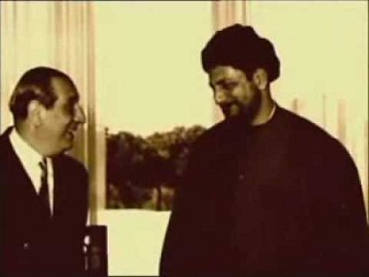 الإمام موسى الصدر مع الرئيس اللبناني شارل الحلو