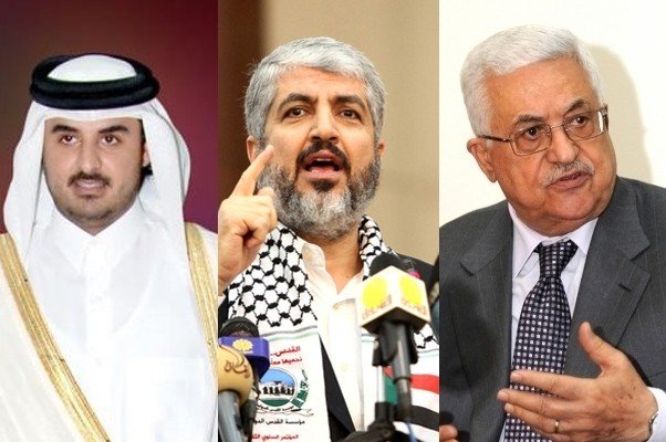 اجتماع ثلاثي جديد بين امير قطر وعباس ومشعل