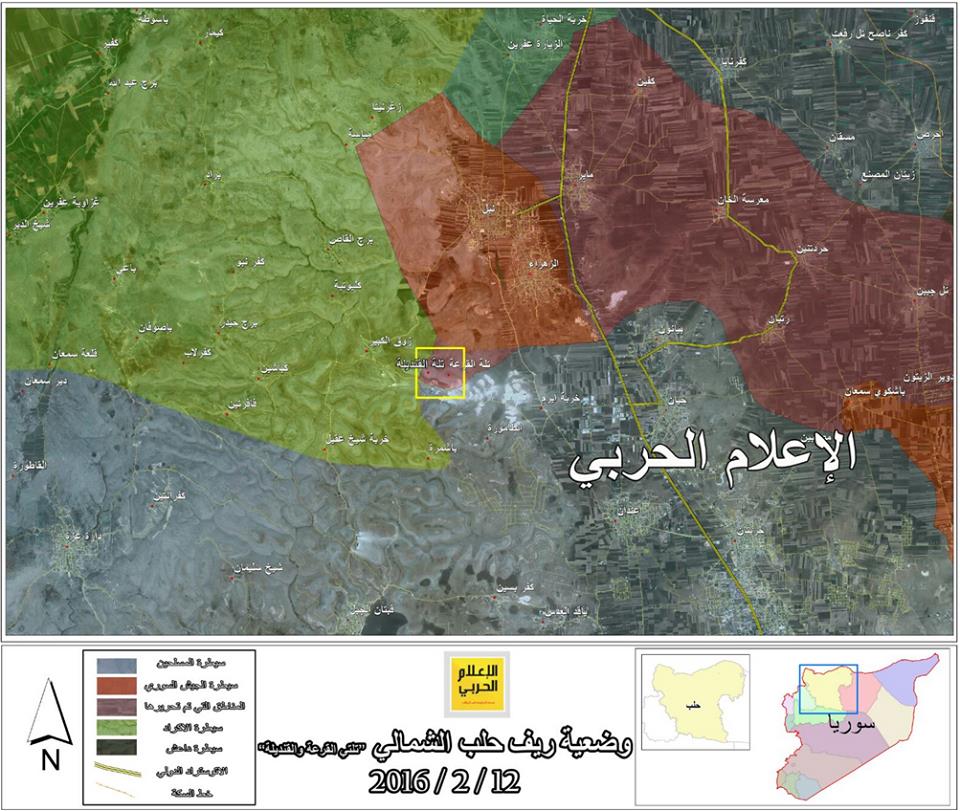 التقدم متواصل في ريف حلب الشمالي وتوسيع نطاق الأمان بمحيط نبل والزهراء