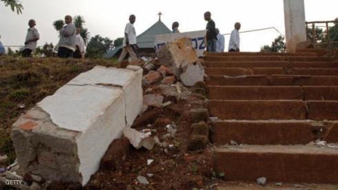 مقتل طفلين على الاقل في زلزال شرق #الكونغو_الديموقراطية
