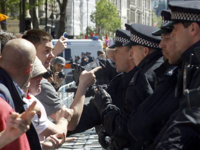 مظاهرة في لندن ضد مشروع ضربات بريطانية في سوريا