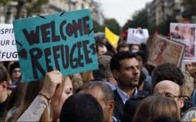 الالاف يتظاهرون في لندن دعما للاجئين