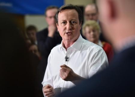 كاميرون يواجه 6 منافسين آخرين في أول مناظرة تلفزيونية لحملة انتخابات بريطانيا