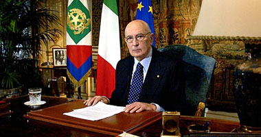 الرئيس الإيطالي جورجيو نابوليتانو يستقيل من منصبه