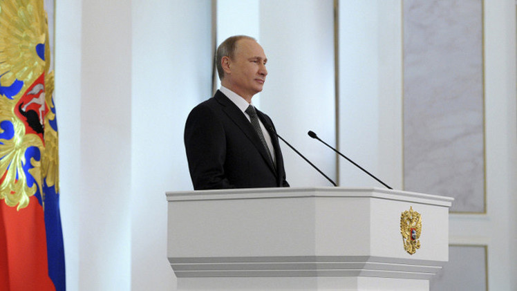 بوتين: القوات الروسية تحمي المدنيين من الارهاب