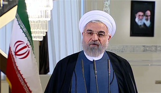 الرئيس روحاني: شعبنا وشعوب الدول الصديقة فرحون بالاتفاق النووي