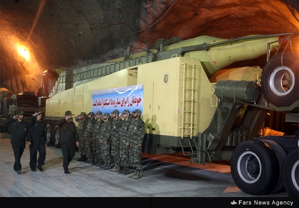 ترسانة الصواريخ الايرانية في عمق 500 متر تحت الارض