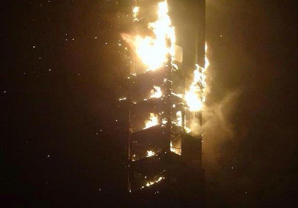 اخماد حريق في احد اكبر الابراج السكنية في دبي ولا ضحايا