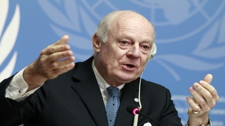 دي ميستورا يقدم تقريرا إلى الأمم المتحدة الجمعة حول تعليق محادثات جنيف