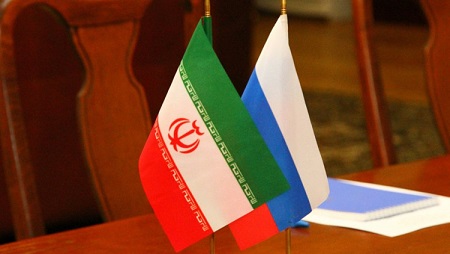 Russian and Iranian Flags