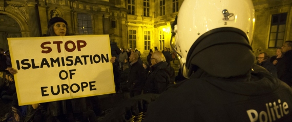 تظاهرة في بلجيكا ضد 