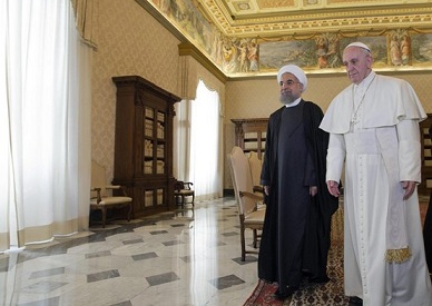 الشيخ روحاني في الفاتيكان المحطة الثانية في جولته الاوروبية