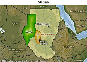 Sudan Heglig map