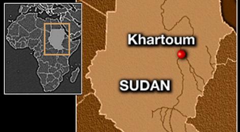 Sudan map, Khartoum