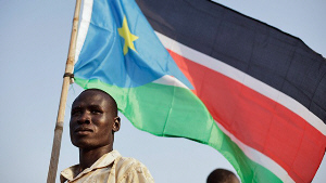 South Sudan independence flag