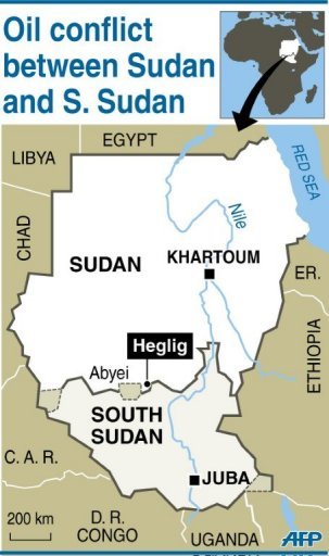 sudan heglig map