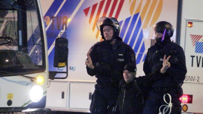 Quebec Police Arrest 84 Protesters
