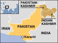 Pakistan, India map