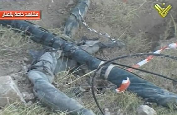 The 80-meter cable of the Zionist spying device detected by Hezbollah; July 2, 2012