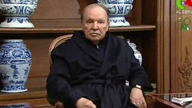 Algeria’s Bouteflika in First Images since Stroke
