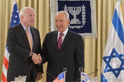 McCain with Peres