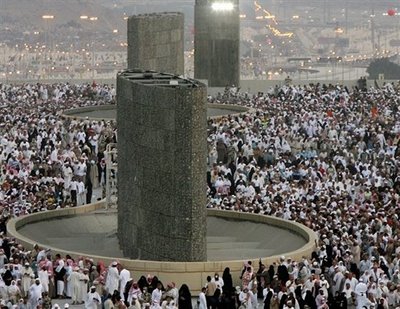 Stoning the satan in Hajj