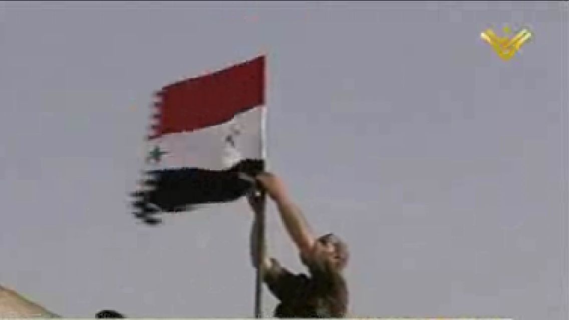 Syrian flag raised in al-Qusayr