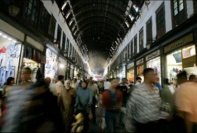 Syrians shopping