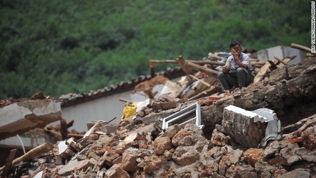 China Quake Toll Nears 600 
