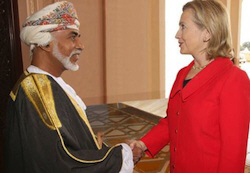 Clinton in Oman for Talks on Iran