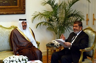 Mohammad Morsi et Hamad ben Jassem