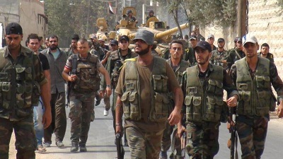 L'armée syrienne à Otayba