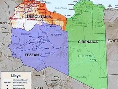 Les prédateurs de la Libye: plan de son partage en 3 entités