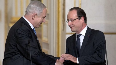 Hollande promete a Netanyahu una dura postura en las negociaciones con Ir&aacuten