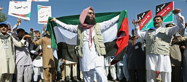 Afganos se solidarizan con Gaza. Condenan apoyo de EEUU a Israel