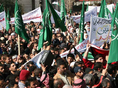Jordanos se manifiestan y muestran apoyo a la resistencia en Gaza