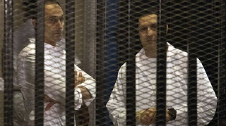 Egipto pone en libertad a hijos de Mubarak