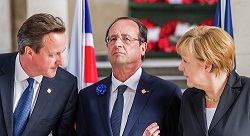 Merkel, Hollande y Cameron piden a Irán que reconozca a Israel