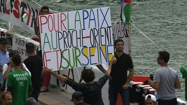 Protestas en París contra el acto “Tel Aviv junto al Sena”
