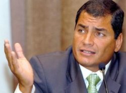 Arrecian protestas de la oposición derechista ecuatoriana contra Correa
