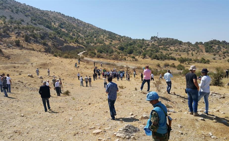 Residentes en las Granjas de Shebaa se movilizan contra acciones israelíes