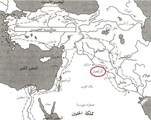 خريطة كربلاء القديمة