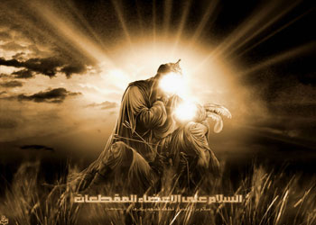 الإمام الحسين يضحي بولده الرضيع في كربلاء