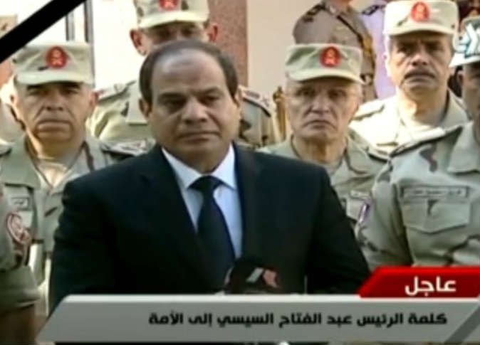 السيسي: دعم خارجي يقف وراء هجمات سيناء