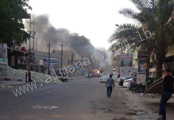 إنفجار كبير يهز منطقة الكرادة في العاصمة العراقية بغداد